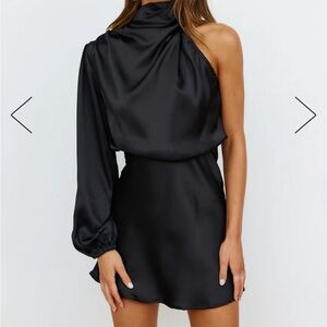 Hello Molly Meet Tonight Mini Black Dress